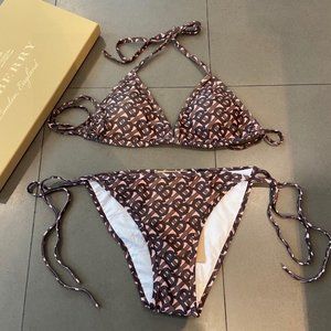 Burberry Bikini All-in-one Swimsuit 👙 Summer Bikini women's wear